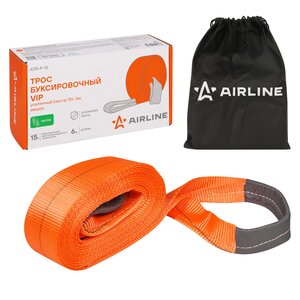 Изображение 1, ATR-P-15 Трос буксировочный 15т 6м ленточный (петля-петля) в сумке AIRLINE