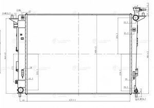 Изображение 3, LRC08S5 Радиатор HYUNDAI ix35 (10-) KIA Sportage (10-) (2.0) МКПП LUZAR