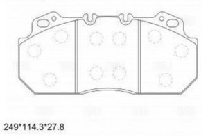 Изображение 5, PFT29090 Колодки тормозные RENAULT VOLVO передние/задние (4шт.) TRIALLI