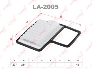 Изображение 1, LA2005 Фильтр воздушный MAZDA Xedos 6 LYNX