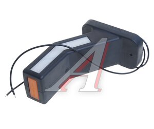 Изображение 2, 1167P Фонарь габаритный прицепа боковой светодиодный красный/белый правый WAS