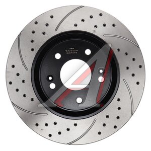 Изображение 4, BDF075 Диск тормозной HYUNDAI Sonata (15-) KIA Optima (15-) передний перфорированный комплект TAYGA