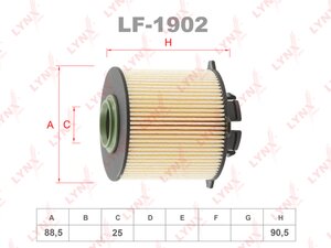 Изображение 2, LF-1902 Фильтр топливный CHEVROLET Cruze (09-), Orlando (11-) LYNX