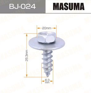 Изображение 3, BJ-024 Саморез 6.3x25.3мм набор 10шт. MASUMA