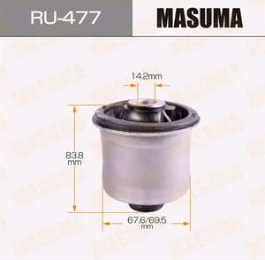 Изображение 2, RU-477 Сайлентблок TOYOTA Corolla (08-) балки задней правый MASUMA