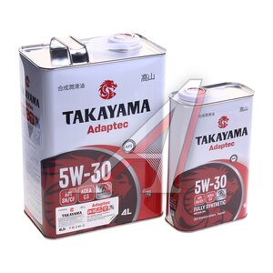 Изображение 2, 102040 Масло моторное TAKAYAMA Adaptec C3 5W30 синт.4+1л