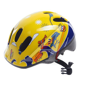 Изображение 1, FBE80029 Шлем для катания на велосипеде, скейтборде и роликах M желто-синий BELLELLI
