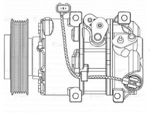 Изображение 4, LCAC0832 Компрессор KIA Sorento (12-) кондиционера LUZAR
