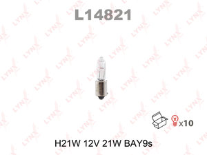 Изображение 1, L14821 Лампа 12V H21W BAY9s LYNX