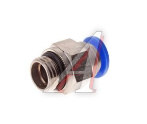 Изображение 2, PC M12x1.25 d=8 Соединитель трубки ПВХ, полиамид d=8мм (наружная резьба) М12х1.25 прямой металлический
