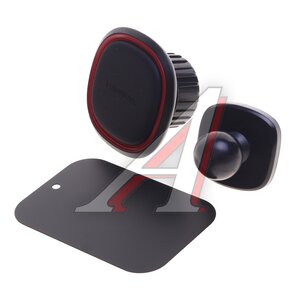 Изображение 1, BH124 black Держатель телефона на дефлектор магнитный черный BOROFONE