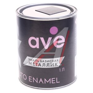 Изображение 1, 10195540 Краска глубоко черная металлик 1л AVE