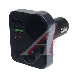 Изображение 1, E86 Устройство зарядное в прикуриватель с трансмиттером (bluetooth, hands free) HOCO