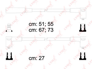 Изображение 1, SPC4609 Провод высоковольтный ВАЗ-2108-099 LYNX комплект