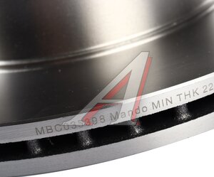Изображение 4, MBC035398 Диск тормозной LAND ROVER Defender, Discovery передний (1шт.) MANDO