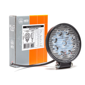 Изображение 5, AE27R-9LED-28HC АЕ Фара рабочего света круглая 115х142x28мм 27W 9LED (направленный свет) AVTOELECTRICA