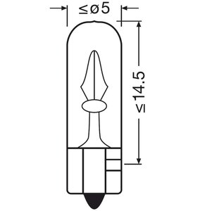 Изображение 5, 2722 Лампа 12V W2.3W W2x4.6d OSRAM