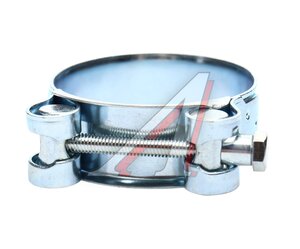 Изображение 2, W1-56-59-S Хомут силовой d=056-059 (57) оцинкованная сталь W1 TECHNIK