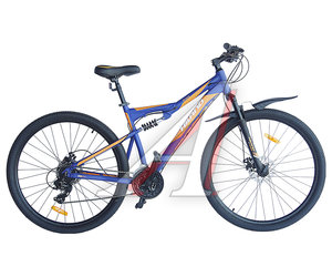 Изображение 7, T17B110-29 B Велосипед 29" 24-ск. двухподвесный дисковые тормоза (AL-рама) фиолетовый BRAVE HILAND