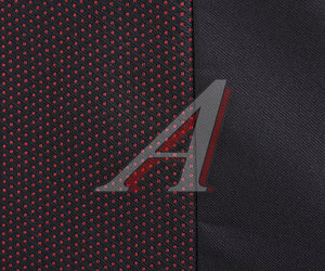 Изображение 2, SCANIA 5 Чр-Кр Авточехлы SCANIA 5 series (2 высоких) жаккард черно-красные комплект АВТОРЕАЛ