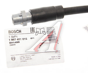 Изображение 3, 1987481615 Шланг тормозной BMW 1 (F20, F21) передний BOSCH