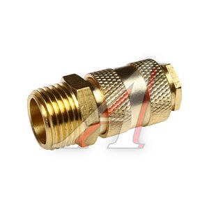 Изображение 1, BSE1-4SM Переходник для компрессора M1/2" быстросъемный с клапаном наружная резьба