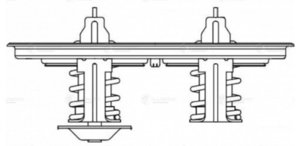 Изображение 7, LT2706 Термостат SCANIA G, P, R, T сдвоенный (80/87град.) LUZAR