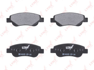 Изображение 2, BD6103 Колодки тормозные TOYOTA Aygo (05-) передние (4шт.) LYNX