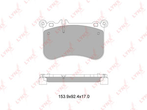 Изображение 2, BD5355 Колодки тормозные MERCEDES E (W212) передние (4шт.) LYNX