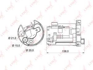 Изображение 1, LF162M Фильтр топливный TOYOTA Camry (01-06) LYNX