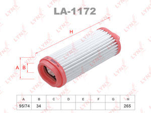 Изображение 1, LA1172 Фильтр воздушный KIA Picanto (17-) LYNX