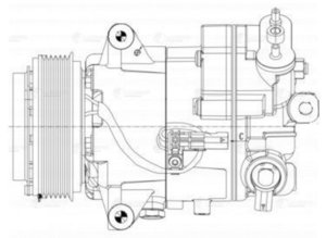 Изображение 4, LCAC2116 Компрессор OPEL Zafira C (13-) кондиционера LUZAR