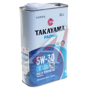 Изображение 1, 6056070 Масло моторное TAKAYAMA PAOtec A3/B4/SP 5W30 синт.1л
