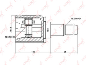 Изображение 4, CI3723 ШРУС внутренний TOYOTA Camry (06-) LEXUS ES240, ES350 (09-) LYNX