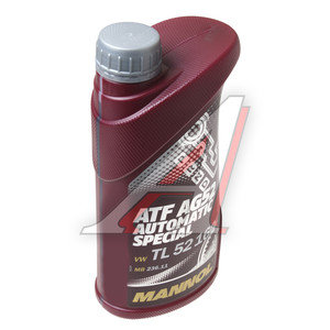 Изображение 1, 1339 Масло трансмиссионное ATF AG52 AUTOMATIC SPECIAL синт.1л 8211 MANNOL