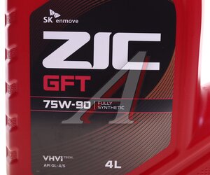 Изображение 3, 162629 Масло трансмиссионное G-FT GL-4/5 75W90 синт.4л ZIC