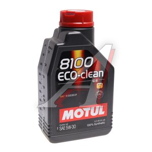 Изображение 1, 113548 Масло моторное 8100 ECO-CLEAN C2 5W30 синт.1л MOTUL