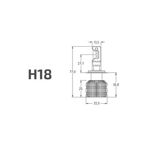 Изображение 5, LAN07K6 Лампа светодиодная 12V H7 PX26d бокс (2шт.) MTF