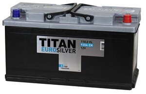 Изображение 4, 6СТ110(0) Аккумулятор ТИТАН Euro Silver 110А/ч обратная полярность