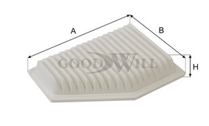 Изображение 2, AG426ECO Фильтр воздушный CHERY Bonus GOODWILL