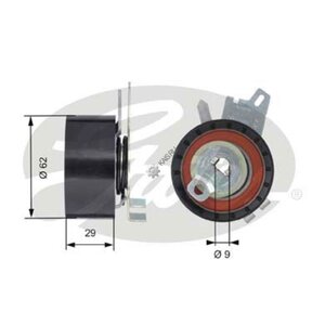 Изображение 2, T43145 Ролик ГРМ PEUGEOT 307, 407 CITROEN C4, C5 натяжителя GATES