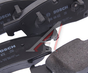 Изображение 2, 0986494672 Колодки тормозные MERCEDES ML (W166) передние (4шт.) BOSCH
