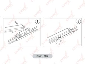 Изображение 2, XF6038T Щетка стеклоочистителя NISSAN Qashqai 600мм комплект LYNX