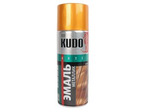 Изображение 2, KU-1028 Краска золото аэрозоль 520мл KUDO