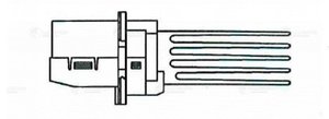 Изображение 4, LFR0909 Резистор NISSAN Tiida (04-) отопителя LUZAR