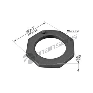 Изображение 1, 780.096 Гайка ROR ступицы (M65х1.5мм h=11мм SW95) ось TM MANSONS