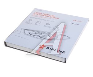 Изображение 2, ADGC047 Лента-герметик для вклейки стекол фар,  рассеивателей бутиленовая 7.9ммх5500мм AIRLINE