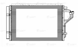 Изображение 4, LRAC08X6 Радиатор кондиционера HYUNDAI Elantra (15-) LUZAR