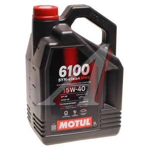 Изображение 1, 113899 Масло моторное MOTUL 6100 SYN-CLEAN 5W40 п/синт.5л
