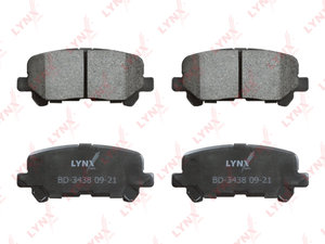 Изображение 1, BD3438 Колодки тормозные HONDA Pilot (11-) задние (4шт.) LYNX